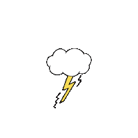 samasidekicks fun halloween cloud thunder Sticker