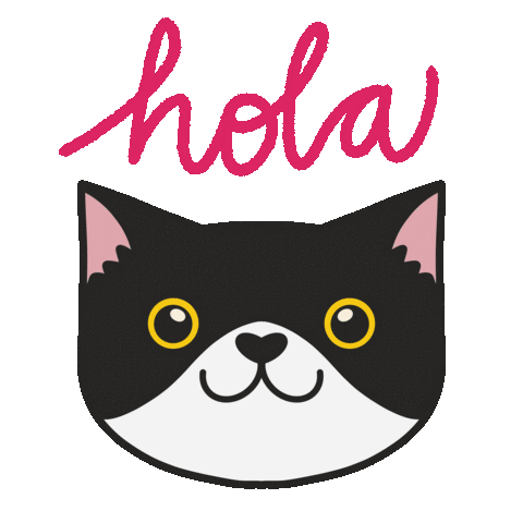 Tuxedo Cat Smile Sticker by Cat & Raven