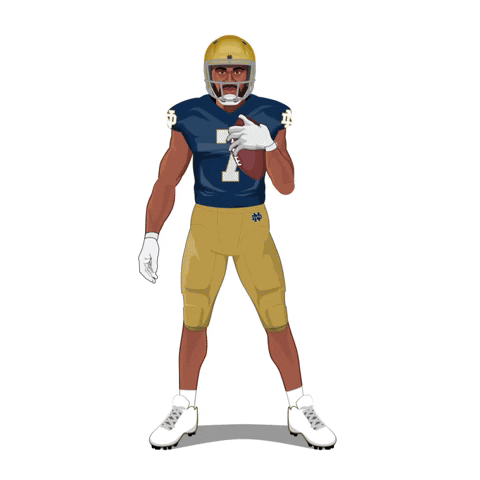 Notre Dame Football GIF by SportsManias