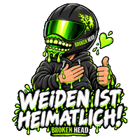 Oberpfalz Helmut Sticker by Broken Head