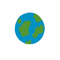 graphic_noodle illustration space world earth Sticker