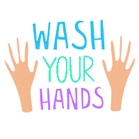 Hands Wash Sticker