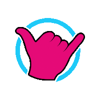 Shaka Sticker by Swansea Vale Tri