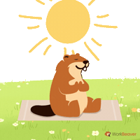 Relaxing Inner Peace Sticker by WorkBeaver