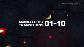 Animated Seamless Fire Transitions 01 10