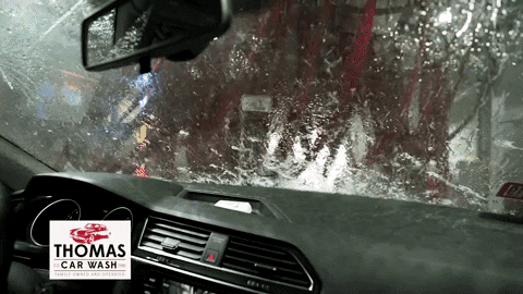 ThomasCarWash giphygifmaker carwash cleancar clean car GIF