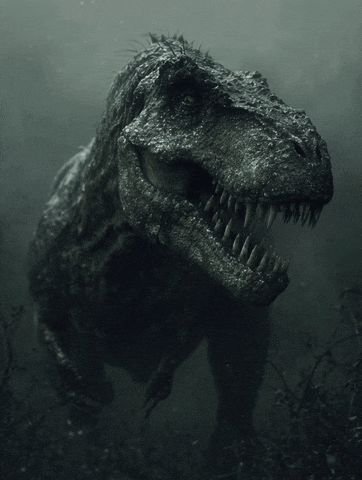 DinosaursWereHereFirst giphyupload dinosaur dino roar GIF