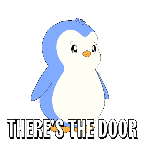 Penguin Goodbye Sticker by Pudgy Penguins