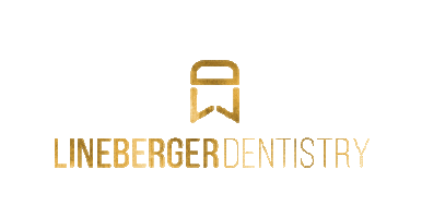 gold dentist Sticker by Lineberger Dentistry