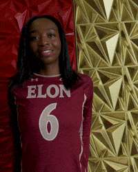 Elon Volleyball GIF by Elon Phoenix