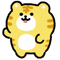Tiger Happy Dance Sticker by kupaberu