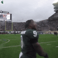 Go Green Michigan Football GIF by Michigan State Athletics