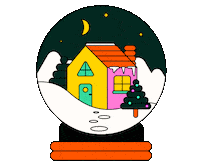 Winter Wonderland Christmas Sticker by katycreates
