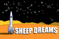 sheepdreams sheep sorvete lua GIF