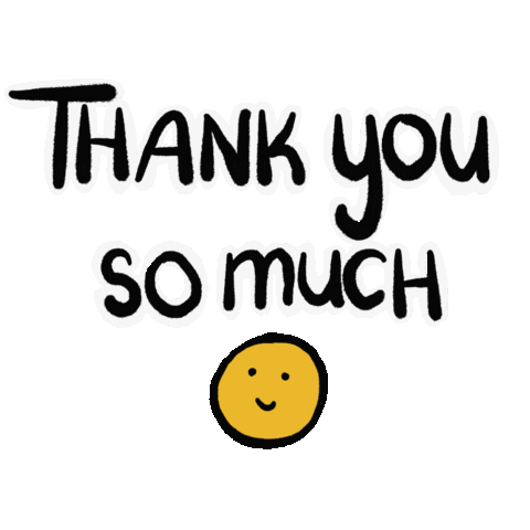 Thanks Thank You Sticker