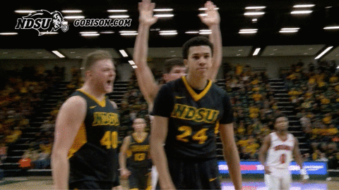 north dakota state basketball GIF by NDSU Athletics