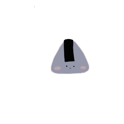 minibluelu cut triangle hand roll minibluelu Sticker