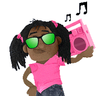 apple music singing Sticker by Fluffy Friends