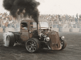 dieselrcorp old classic truck crowd GIF