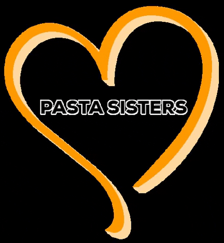 pastasisters giphygifmaker love heart pasta GIF