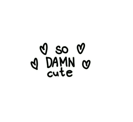 Text Hearts Sticker