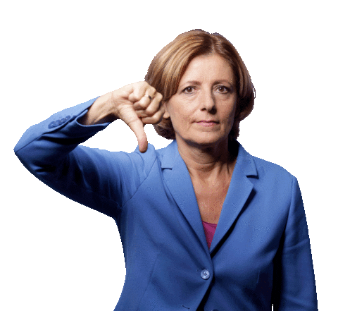 Malu Dreyer Daumen Runter Sticker by SPD Rheinland-Pfalz