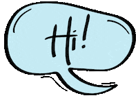 Bubble Hello Sticker by Sophias Welt