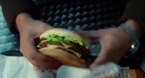 burger cheeseburger GIF by Lou La Vie