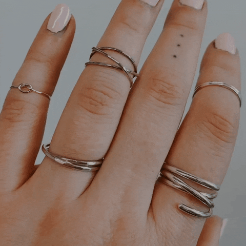 Silver Rings GIF by Hannah Naomi Jewelry