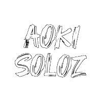 AOKi_SOlozz logo aoki aokisoloz aokitag Sticker
