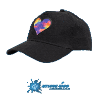 Black Hat Heart Sticker by Opportunity Village