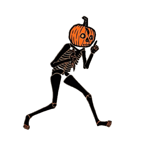 Elvia Pumpkin Reaper Sticker by Sneakreaper Industries