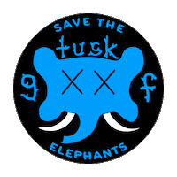 Gilligan_Faust sticker elephant gf elephants Sticker