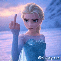 No Way Middle Finger GIF