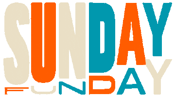 Happy Sunday Fun Sticker by Mat Voyce