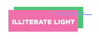Illiterate Light Sticker by Live On The Green Music Festival