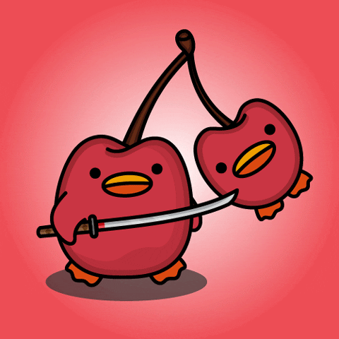 digitalducks giphyupload stabby quacks cartoon duck GIF