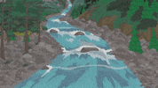 river falling GIF by South Park 