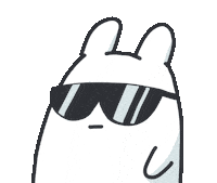 Awesome Sunglasses Sticker by bunny_is_moving