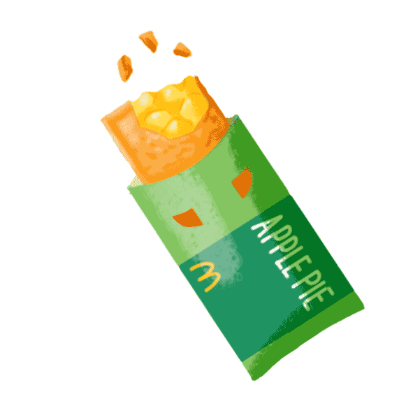 Apple Pie Sticker by McDonald's HK