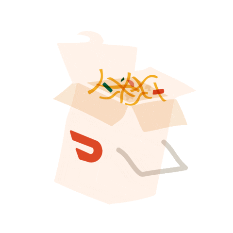 Take Out Asian Food Sticker by DoorDash