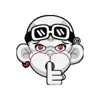 No Talking Shut Up Sticker by Zhot