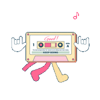 dj_dajeong happy character walk 캐릭터 Sticker