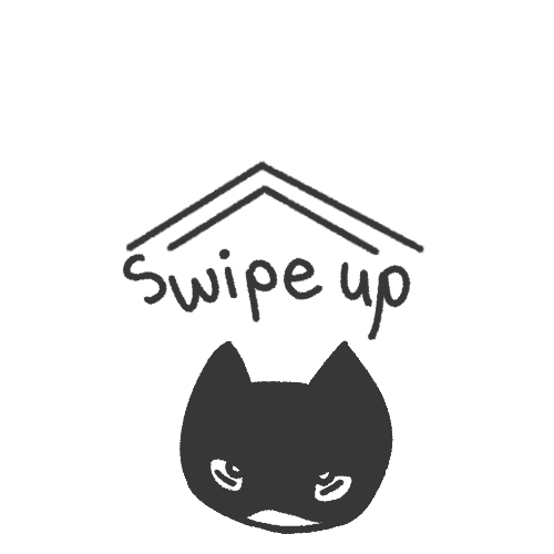 vivdarlin giphyupload cat swipe up swipe Sticker