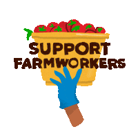 Farm Workers Food Sticker by Denyse®