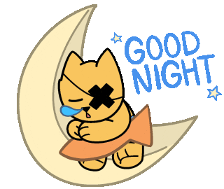 Sleepy Cat Sticker