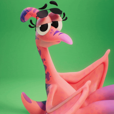 Out Of Here Running GIF by Claynosaurz