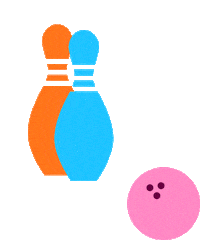 Bowling Ball Fun Sticker by EVO Entertainment Group
