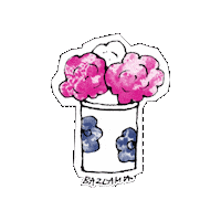 Flower Pot Sticker by ÇeşmeBazlamaKahvaltı