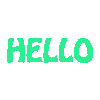 Text Hello Sticker